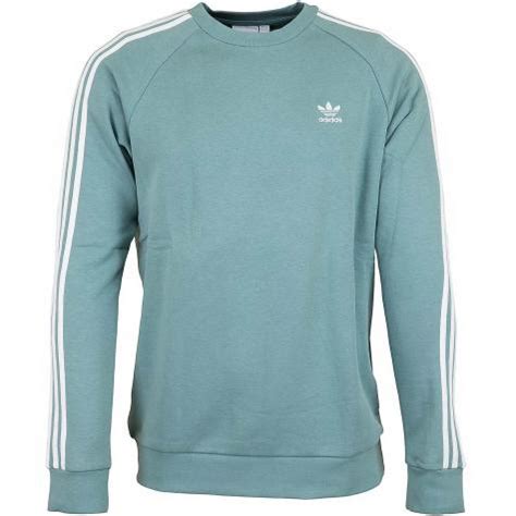 adidas originals sweatshirt hellgrau mintgrün streifen damen|Mehr.